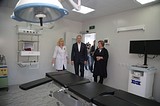 Лариса Лазутина и Андрей Иванов проверили ход ремонтных работ в Звенигородской ЦРБ