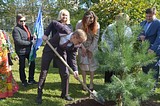 Одинцовские молодожёны приняли участие в акции «Наш лес. Посади своё дерево»