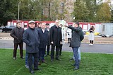 Андрей Иванов проверил ход реконструкции стадиона в 8 микрорайоне Одинцово