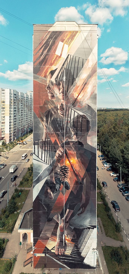 Картины на фасадах домов в Трехгорке вошли в Топ-7 лучших работ мира, Сентябрь