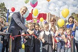 Партийцы приняли участие в открытии 3 новых детских площадок Одинцовского городского округа