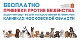 Сделать прививку против бешенства можно бесплатно в любой участковой ветеринарной лечебнице Одинцовского округа