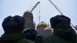 Малый крест установили на Главный храм Вооруженных сил России