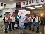 Одинцовские пенсионеры встретились с актрисой Ольгой Кабо