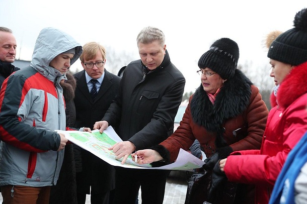 Андрей Иванов посетил с инспекцией микрорайон Супонево в Звенигороде, Декабрь