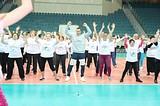 Новогодний мультиспортивный фестиваль прошел в Волейбольном центре