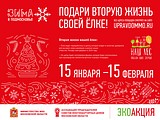 Экологическая акция «Подари вторую жизнь своей елке!» стартует в Подмосковье 15 января