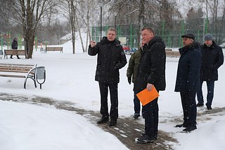 Андрей Иванов проверил качество комплексного благоустройства в деревне Фуньково