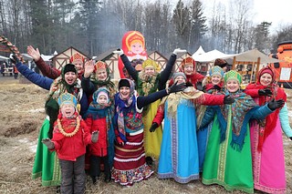 Надежда Бабкина выступила на масленице в Захарово