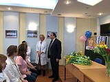 Партийцы поздравили с Международным женским днем сотрудниц Одинцовской областной больницы