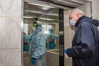 Более 6 тысяч подъездов ежедневно дезинфицируют в Одинцовском округ
