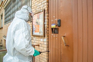 Более 1200 человек задействованы в дезинфекционной обработке подъездов в Одинцовском округе