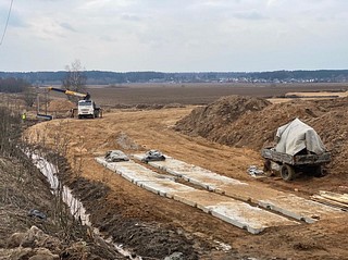 Продолжается консервация путепровода в поселке Саввинская Слобода