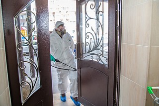Подъезды, из которых госпитализировали инфицированных коронавирусом, проходят дополнительную обработку