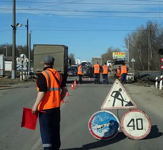 Внимание! Ремонт железнодорожного переезда!