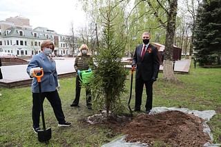 Более 80 деревьев высадили в рамках акции «Сад Памяти» в Одинцовского округе