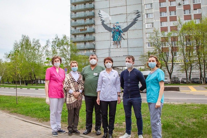 В рамках проекта «Мы Вместе» в Одинцово создали граффити ко Дню медсестры, Май