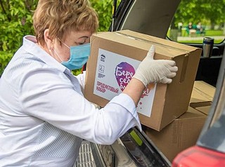 Более 50 продовольственных наборов от Главы округа было передано семьям одинцовских полицейских
