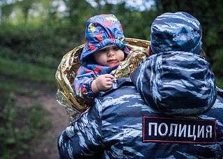 В День пропавших детей в Одинцовском парке культуры, спорта и отдыха появился тематический баннер
