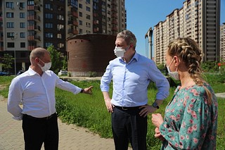 Первый зампред областного Правительства и глава муниципалитета проверили ход ликвидации подтоплений в Одинцовском округе