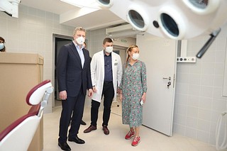 Ольга Забралова и Андрей Иванов проверили готовность Одинцовской поликлиники №1 к приёму пациентов