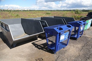 Площадка для сбора крупногабаритного мусора «Мегабак» оборудована в Звенигороде