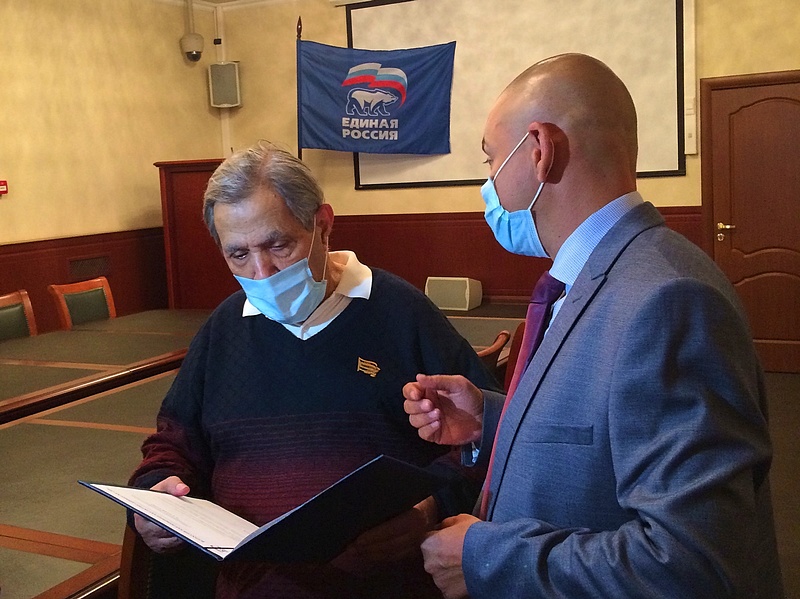 Депутаты провели встречу с одним из старейших партийцев Одинцовского городского округа, Июль