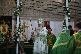 Святейший Патриарх Кирилл совершил Литургию в Саввино-Сторожевском монастыре