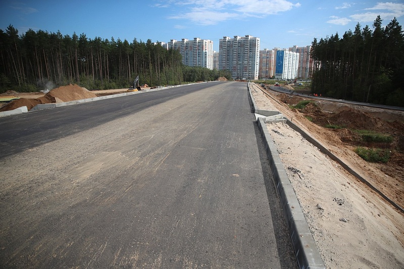 Андрей Иванов проверил ход строительства нового выезда из Трехгорки на Северный обход Одинцово, Сентябрь