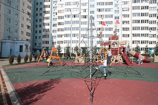 Благоустройство территории военных городков в Одинцовском округе продолжается