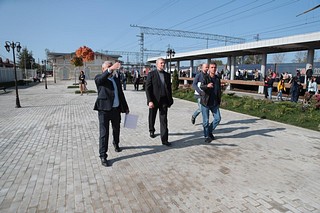 Благоустройство привокзальной площади в Кубинке проинспектировал Андрей Иванов