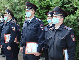 Сотрудников патрульно-постовой службы Одинцовского УМВД поздравили в профессиональным праздником