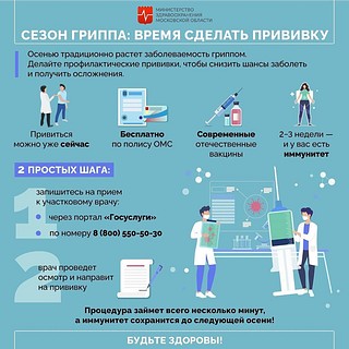 В Одинцовском округе 7 сентября стартовала прививочная кампания