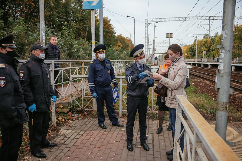 Профилактический рейд прошёл рядом с железнодорожной платформой «Здравница», Сентябрь