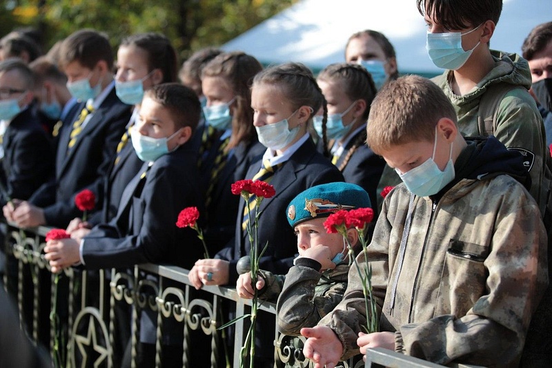 В Одинцовском округе состоялось торжественное перезахоронение бойцов Красной Армии, Октябрь