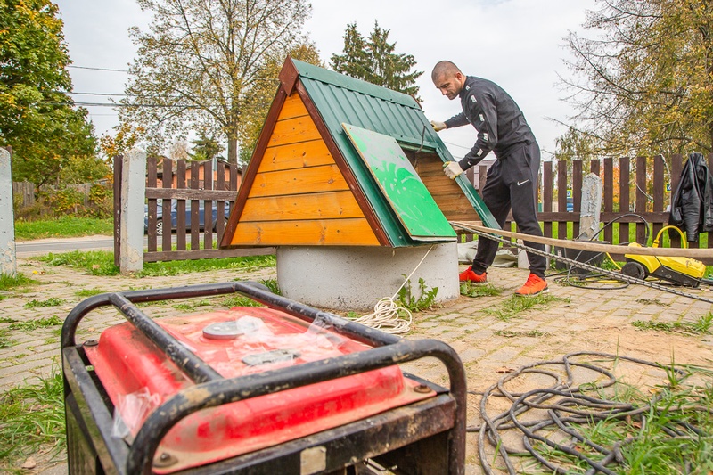 Общественные колодцы в Одинцовском округе регулярно чистят и дезинфицируют, Октябрь