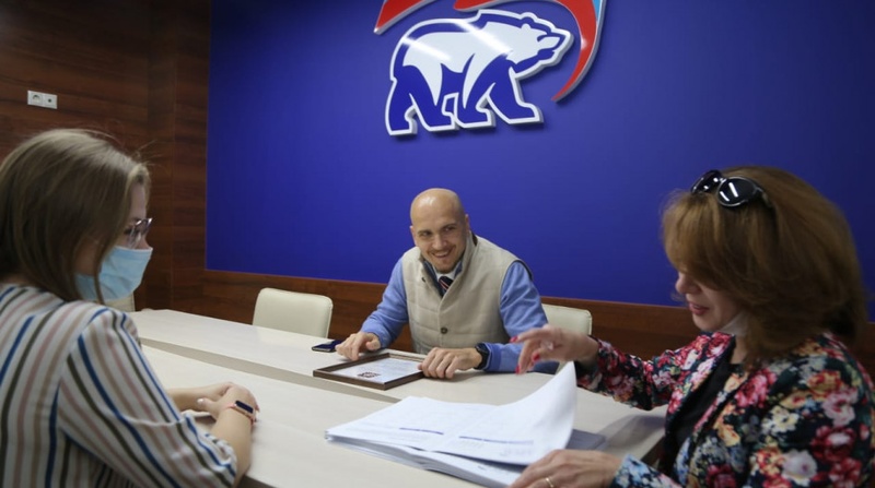 Дмитрий Голубков провел встречу с учителями Ликинской школы, Октябрь