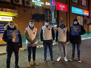 Одинцовские молодогвардейцы продолжают мониторинг соблюдения масочного режима