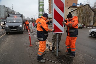 На дорогах города Одинцово идёт установка тросовых ограждений