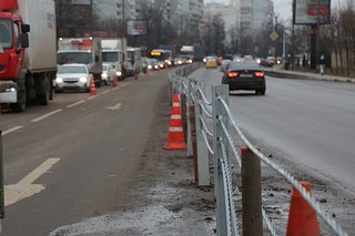 На дорогах города Одинцово идёт установка тросовых ограждений