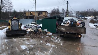 «Рузский региональный оператор» вернет контейнер для крупногабаритных отходов на площадку в деревне Малые Вяземы