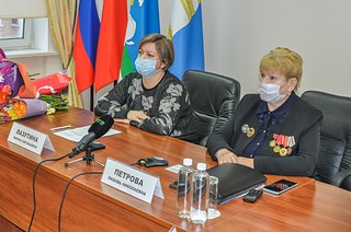 Лариса Лазутина приняла участие во внеочередной конференции ветеранов Звенигорода