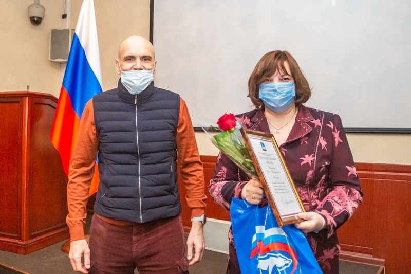 Дмитрий Голубков провел встречу с волонтерами Новоивановского, Январь