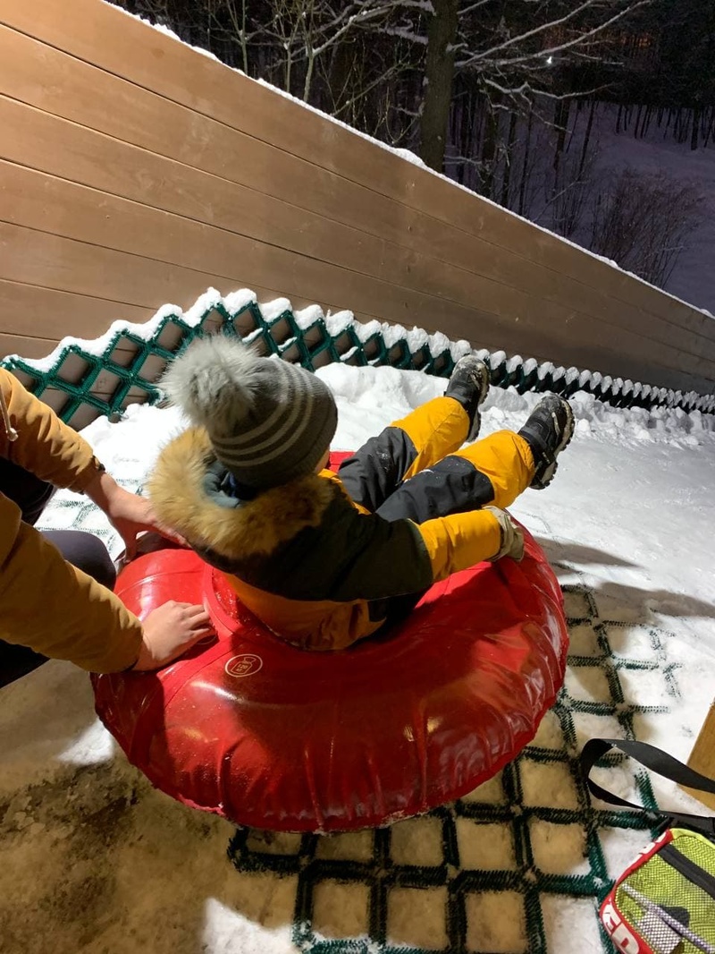Ледяная горка заработала в Одинцовском парке культуры, спорта и отдыха, Январь
