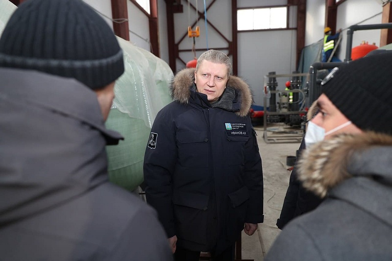 Андрей Иванов проверил ход реконструкции ВЗУ-1 в Одинцово, Январь