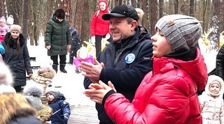 Праздник «Зимние забавы» в парке «Раздолье» поддержали одинцовские активисты партии