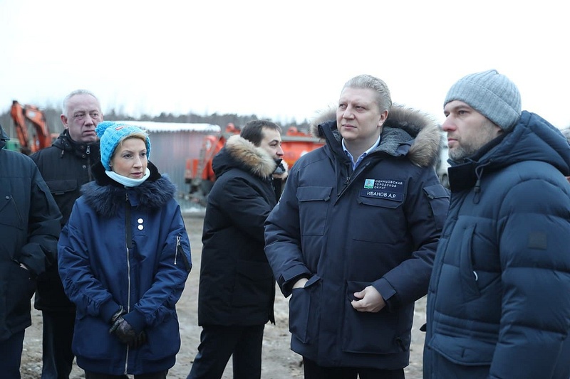 Глава Одинцовского округа провёл выездное совещание по рекультивации полигона ТБО в Часцах, Январь