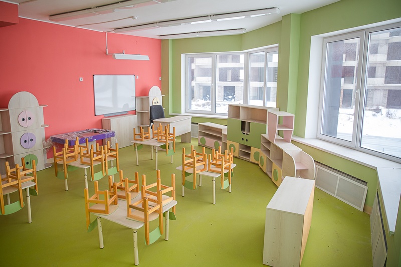 Глава Одинцовского округа Андрей Иванов проинспектировал новый детский сад в Марфино, Январь