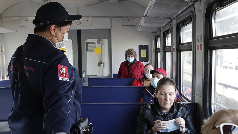 В общественном транспорте Подмосковья продолжает действовать масочный режим, Январь