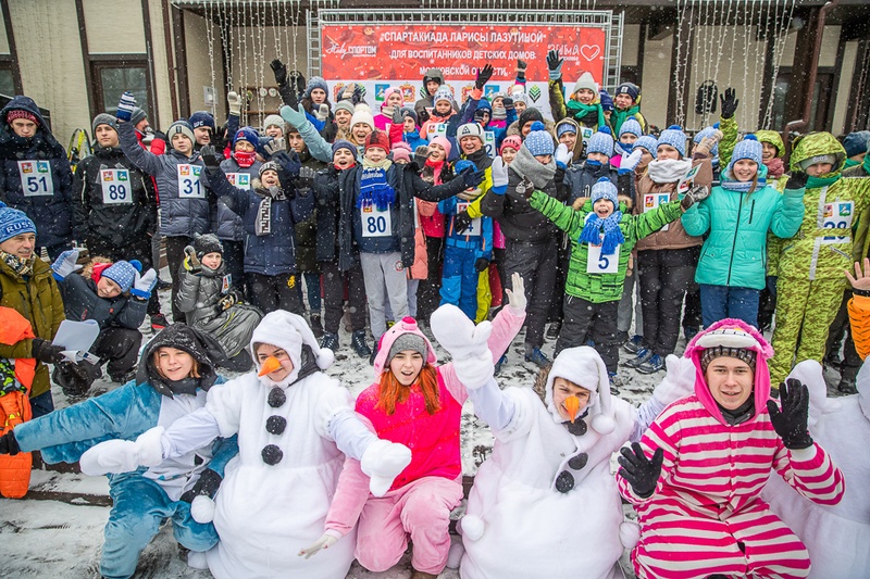 Участие в лыжных стартах приняло более ста ребят из 8 детских домов, Февраль